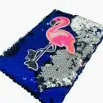 Libreta 64 Hojas Línea Horizontal Lentejuelas Azules Flamenco - Imagen 3