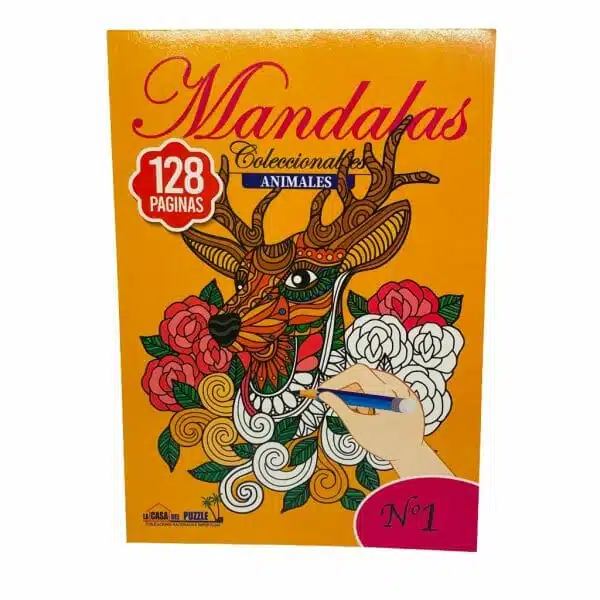 Mandala 128 Páginas Diseño de Animales