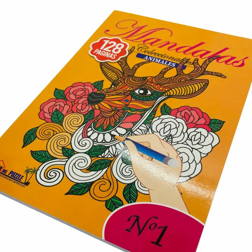 Mandala 128 Páginas Diseño de Animales - Imagen 2