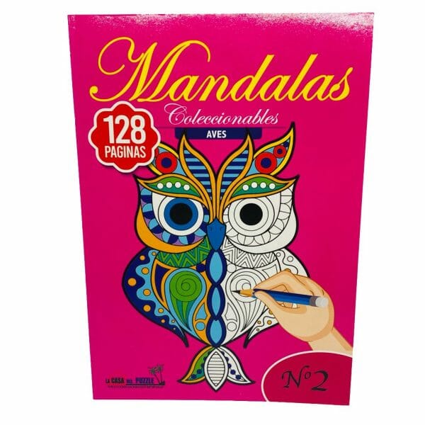 Mandala 128 Páginas Diseño de Aves