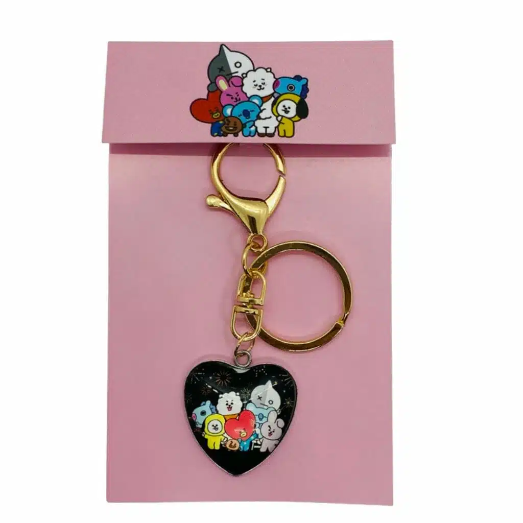 Llavero Modelo de Corazón Personajes BT21 - Imagen 2