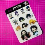 Lámina de Stickers Diseño Demon Slayer: Kimetsu no Yaiba - Imagen 2