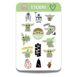 Lámina de Stickers Diseño Star Wars