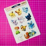 Lámina de Stickers Diseño Pokémon - Imagen 2