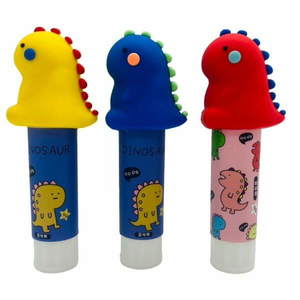 Pegamento en Barra 9g Diseño de Dinosaurio (Elige Color)
