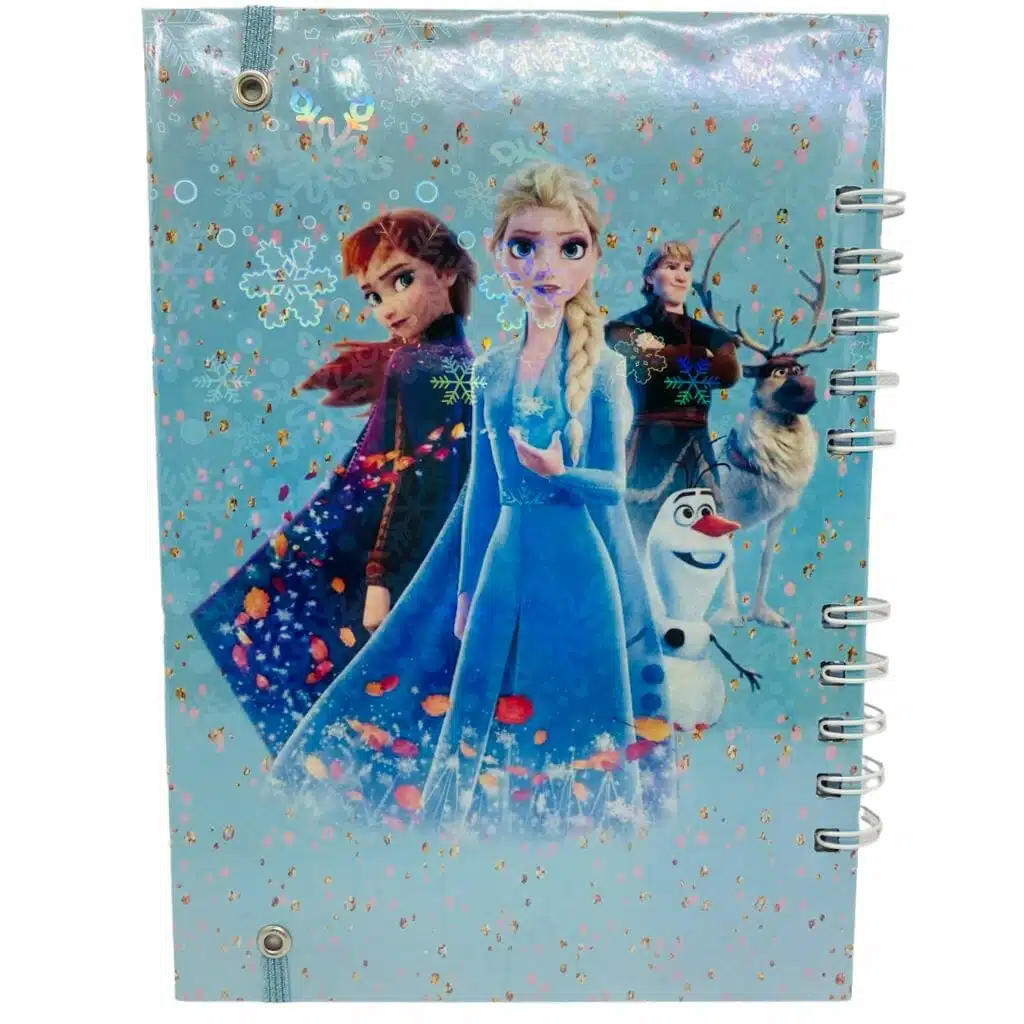 Cuaderno A5 70 Hojas Cuadriculadas 7mm Diseño de Frozen - Imagen 2
