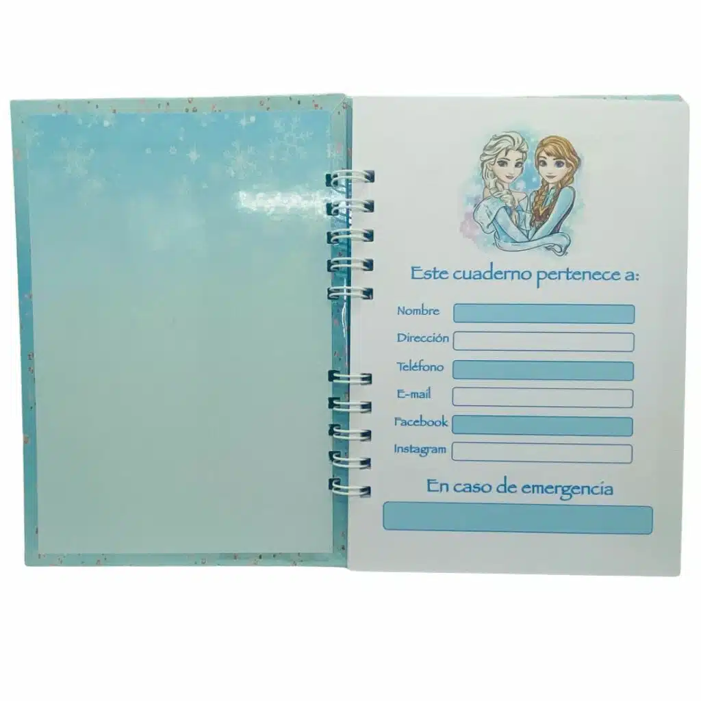Cuaderno A5 70 Hojas Cuadriculadas 7mm Diseño de Frozen - Imagen 3