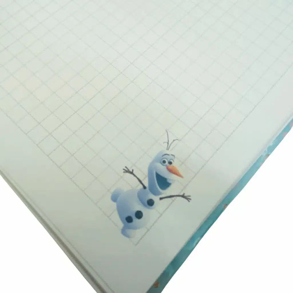 Cuaderno A5 70 Hojas Cuadriculadas 7mm Diseño de Frozen - Imagen 5