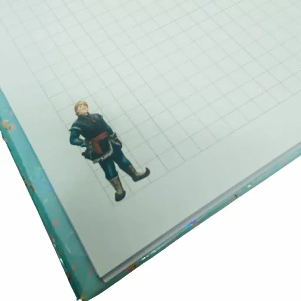Cuaderno A5 70 Hojas Cuadriculadas 7mm Diseño de Frozen - Imagen 7
