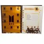 Cuaderno A5 100 Hojas Cuadriculadas 7mm Diseño BTS - Imagen 3