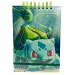 Croquera 80 Hojas Lisas Blancas Diseño de Pokémon - Bulbasaur