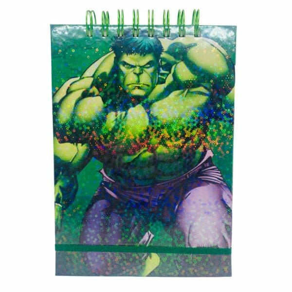 Croquera A5 80 Hojas Lisas Blancas Diseño Hulk – Avengers