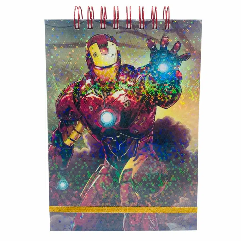 Croquera A5 80 Hojas Lisas Blancas Diseño Iron Man – Avengers - Imagen 1