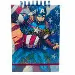 Croquera A5 80 Hojas Lisas Blancas Diseño Capitán América – Avengers