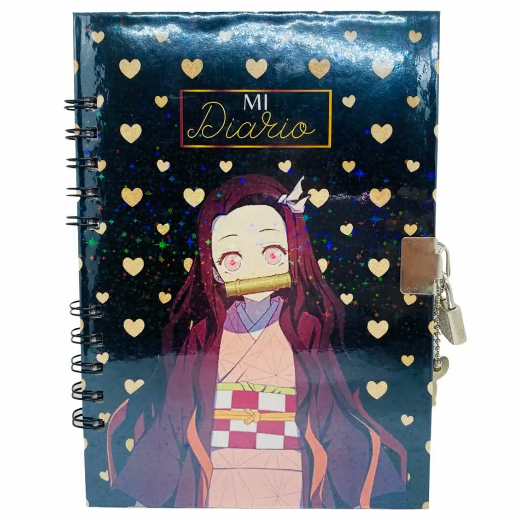 Diario de Vida 70 Hojas Diseño Nezuko Kamado - Demon Slayer: Kimetsu no Yaiba - Imagen 1