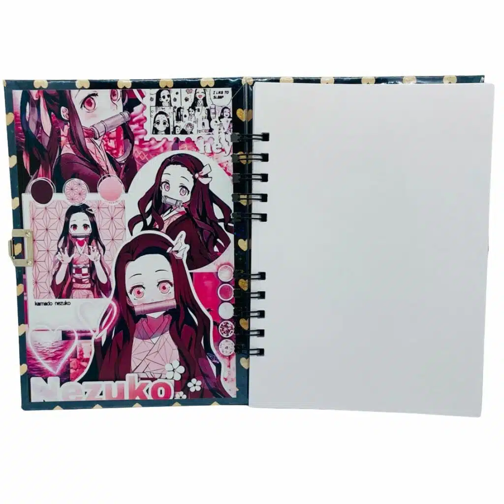 Diario de Vida 70 Hojas Diseño Nezuko Kamado - Demon Slayer: Kimetsu no Yaiba - Imagen 4