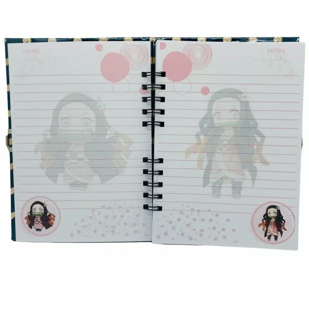 Diario de Vida 70 Hojas Diseño Nezuko Kamado - Demon Slayer: Kimetsu no Yaiba - Imagen 5