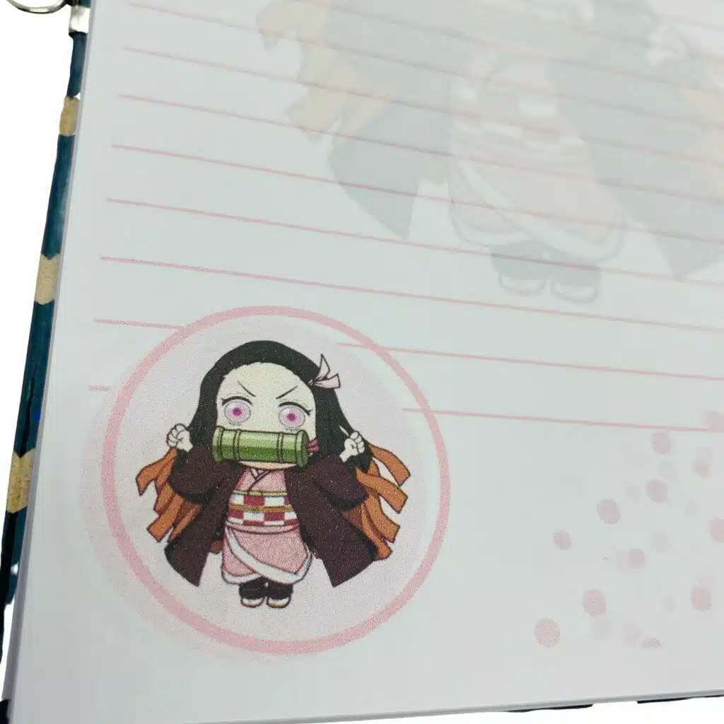 Diario de Vida 70 Hojas Diseño Nezuko Kamado - Demon Slayer: Kimetsu no Yaiba - Imagen 6