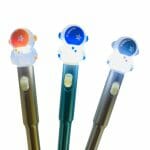 Lápiz Tinta Gel Negro Diseño de Astronauta con Luz (Elige Color) - Imagen 4