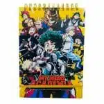 Croquera B5 100 Hojas Lisas Blancas Diseño My Hero Academia