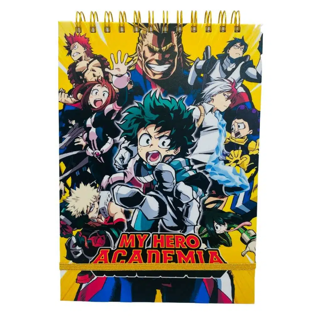 CYL035 Croquera B5 100 Hojas Lisas Blancas Diseño My Hero Academia - Imagen 1