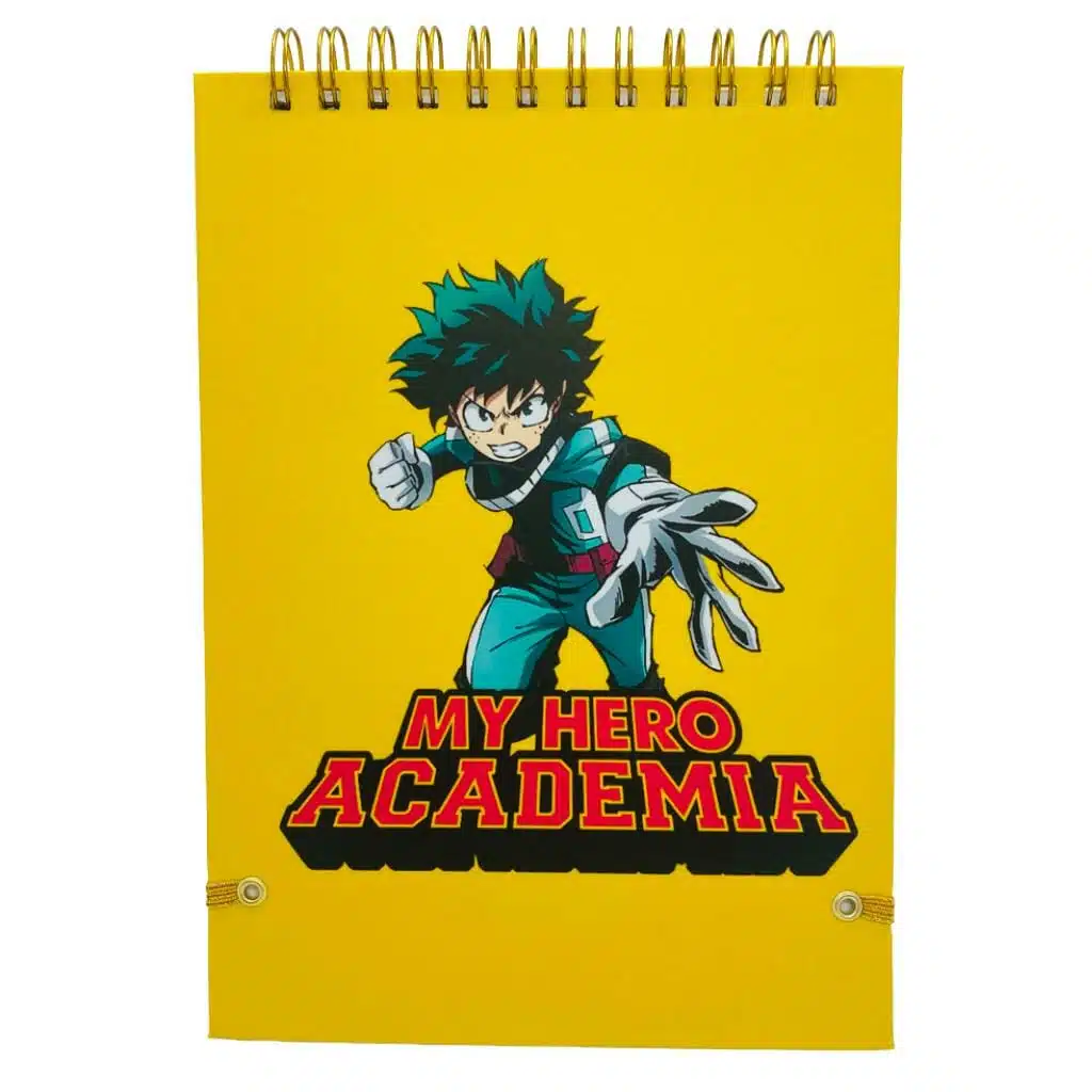 Croquera B5 100 Hojas Lisas Blancas Diseño My Hero Academia - Imagen 2