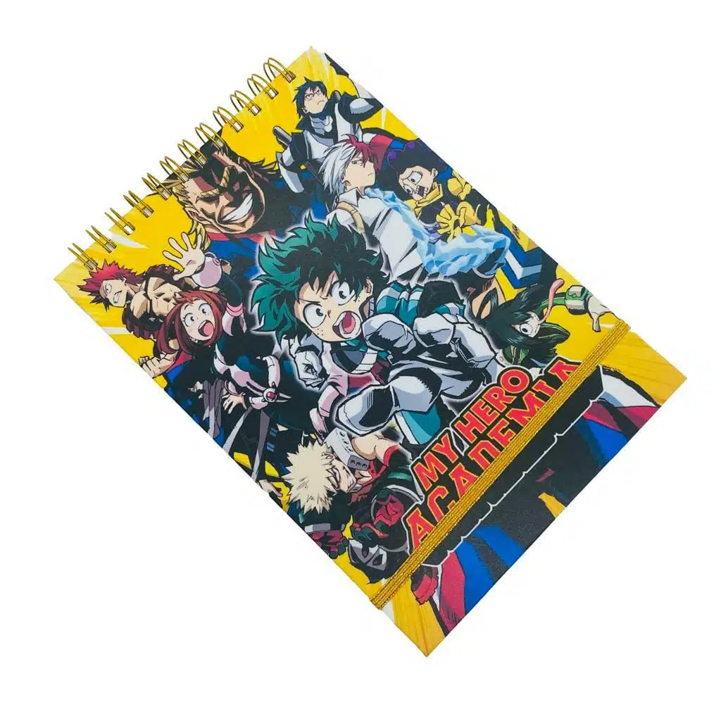 Croquera B5 100 Hojas Lisas Blancas Diseño My Hero Academia - Imagen 3