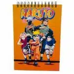 Croquera B5 100 Hojas Lisas Blancas Diseño Naruto