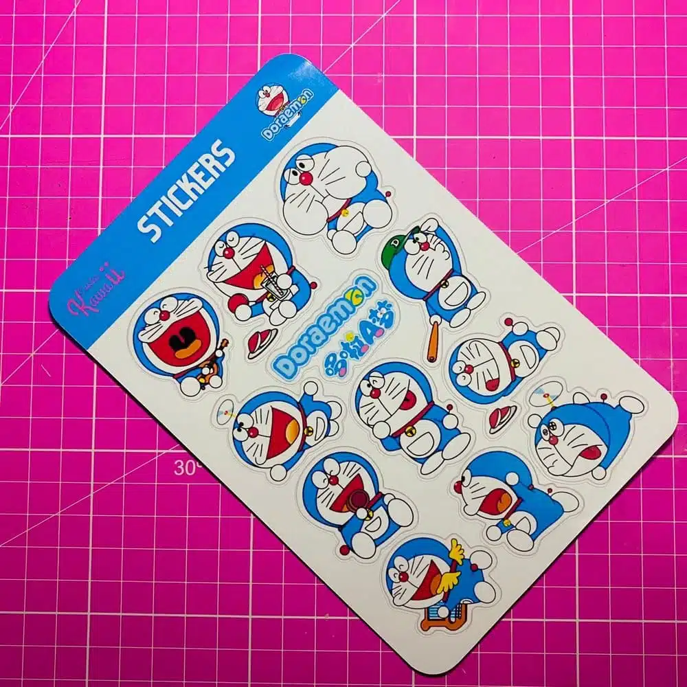 Lámina de Stickers Diseño Doraemon - Imagen 2