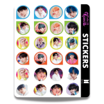Lámina de Stickers BTS