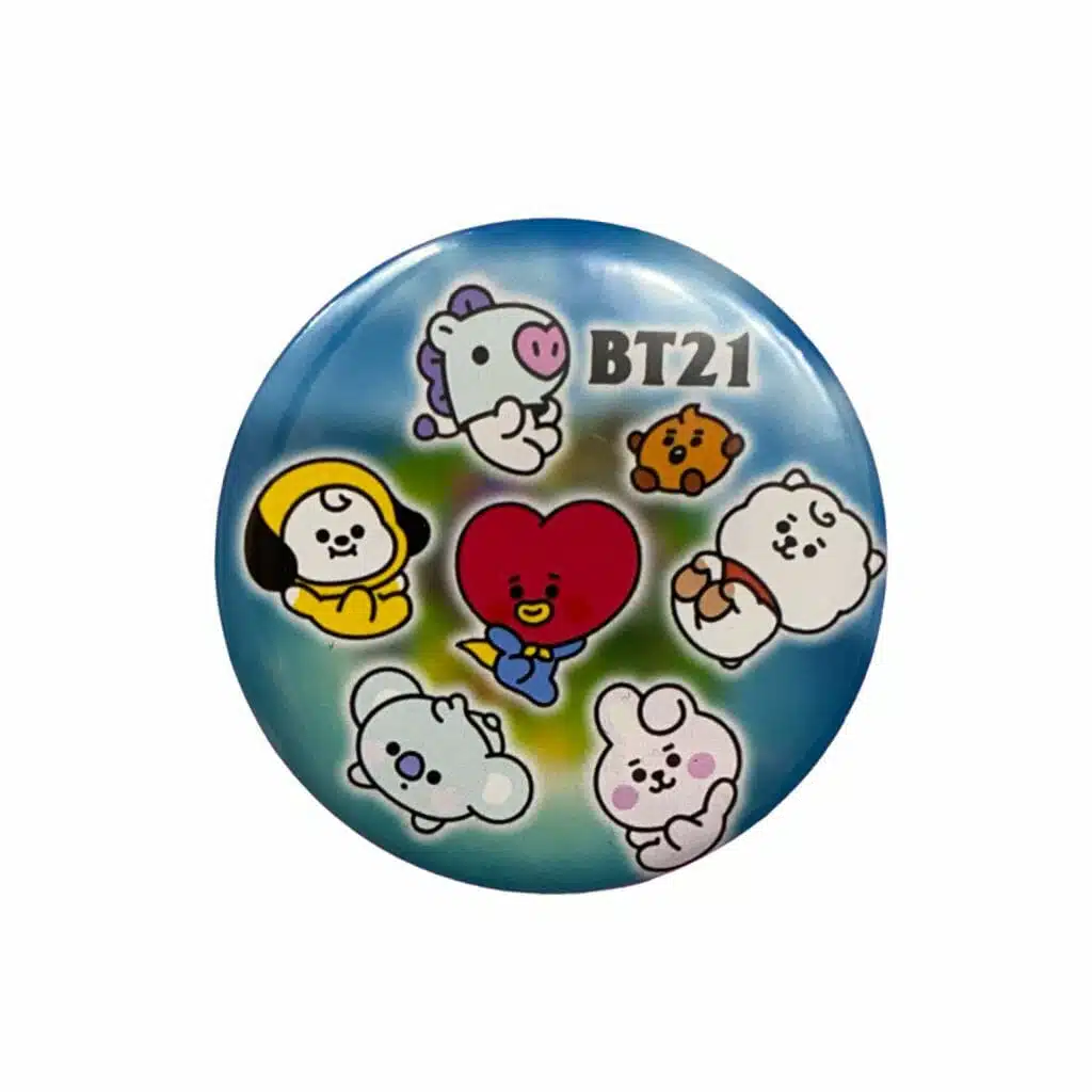 Chapita Circular de 58mm Diseño Personajes BT21 - Imagen 1
