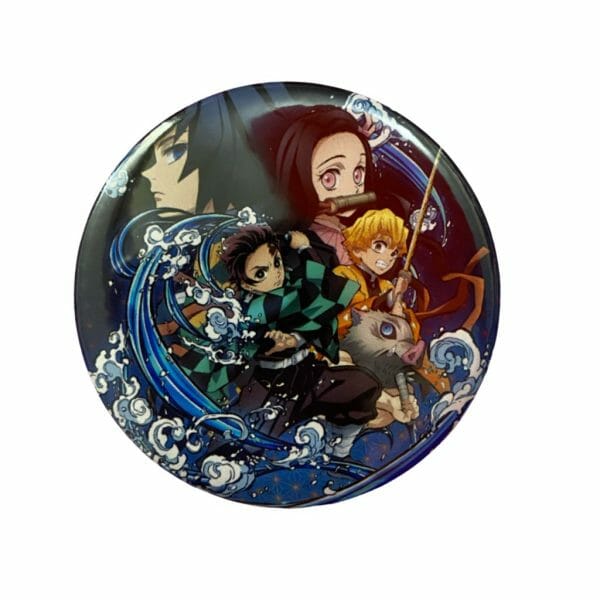 Chapita Circular de 58mm Diseño de Demon Slayer: Kimetsu no Yaiba