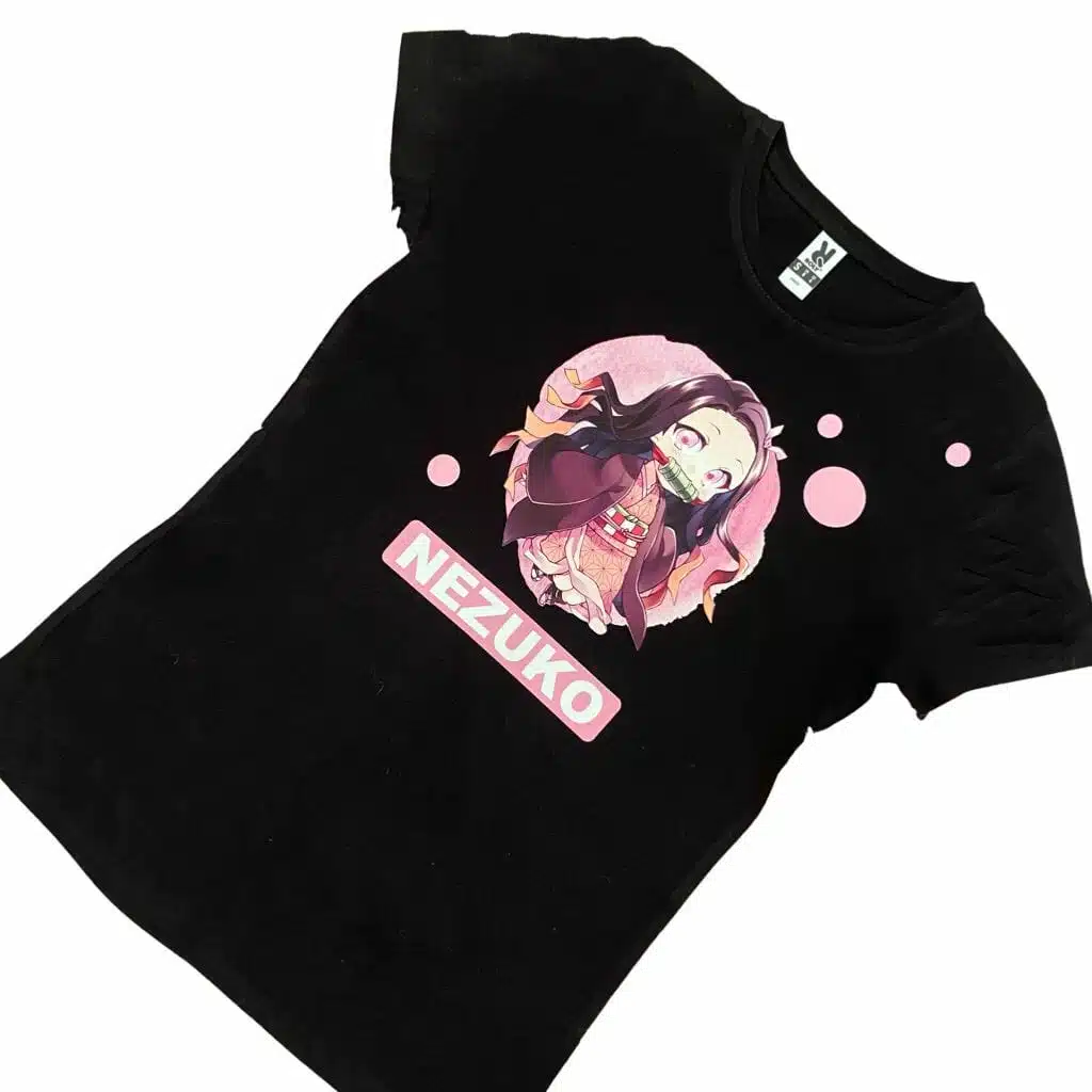 Polera Mujer Diseño de Nezuko Kamado - Demon Slayer: Kimetsu no Yaiba - Imagen 4