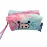 Estuche Peludo Multicolor Diseño de Cerdito - Imagen 2