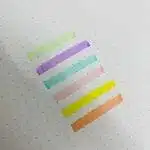 Set de 6 Mini Destacadores Forma de Zanahoria Tonos Pasteles - Imagen 4