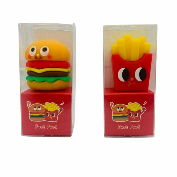 Sacapuntas de Silicona Modelo de Comida Rápida (Elige Diseño)