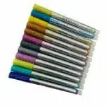 Set de 12 Marcadores Acrílicos 2.0mm. Tonos Metálicos Shands - Imagen 3