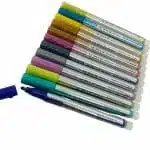 Set de 12 Marcadores Acrílicos 2.0mm. Tonos Metálicos Shands - Imagen 4