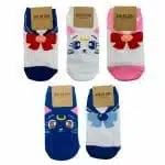 Calcetines Cortos Diseño de Sailor Moon (Elige Diseño)