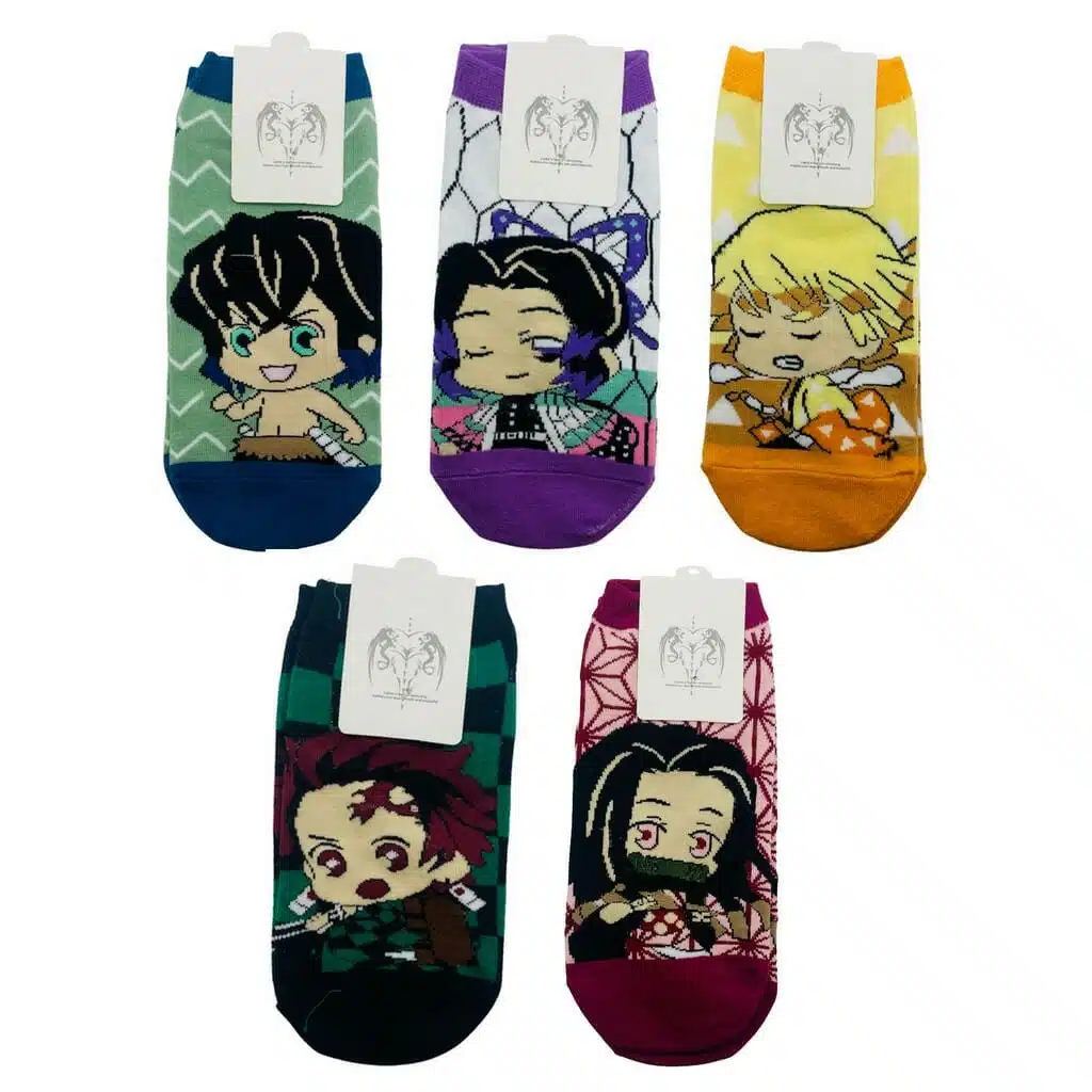 Calcetines Cortos Diseño de Demon Slayer: Kimetsu no Yaiba (Elige Diseño) - Imagen 1
