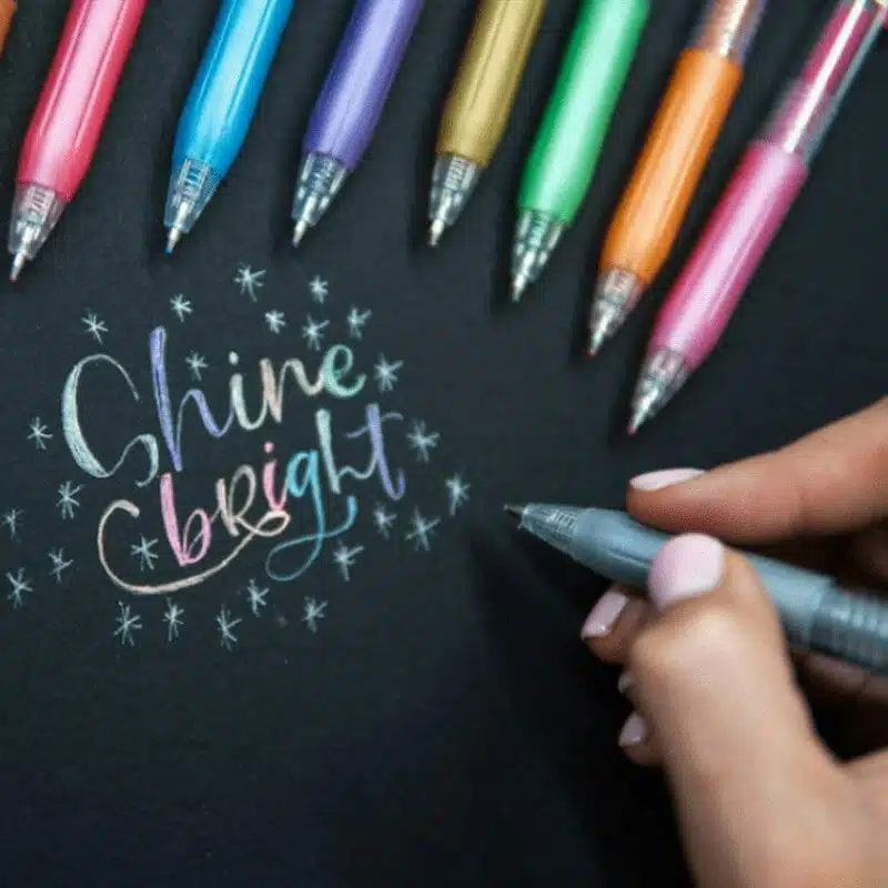 Set de 9 Lápices Tinta Gel 1.0mm Sarasa Clip Shiny Color Zebra - Imagen 4