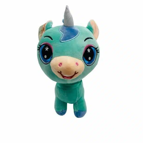 Peluche de Unicornio Kawaii Celeste