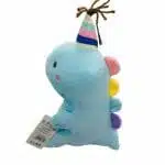 Peluche de Dinosaurio Kawaii de Cumpleaños Celeste - Imagen 2