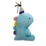Peluche de Dinosaurio Kawaii de Cumpleaños Celeste - Imagen 3