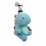 Peluche de Dinosaurio Kawaii de Cumpleaños Celeste - Imagen 4