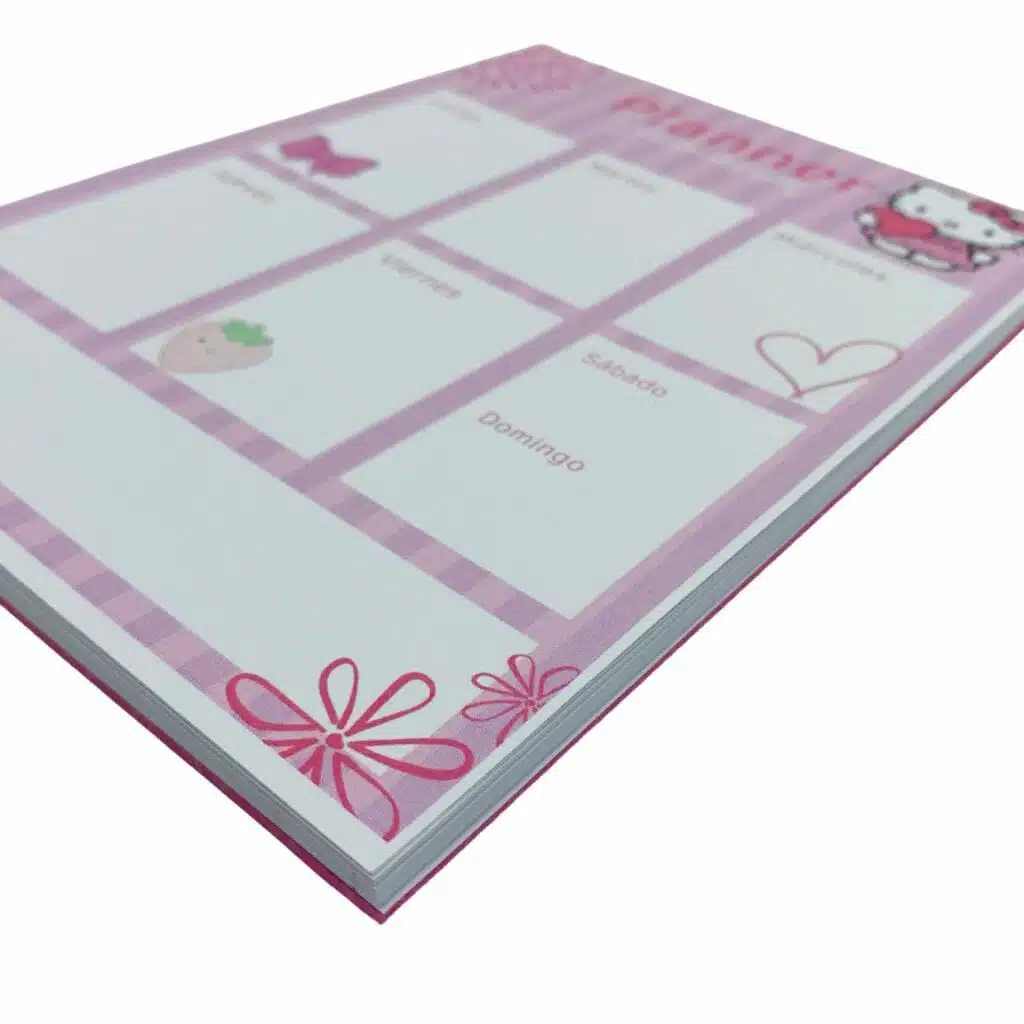 Planner Semanal A5 40 Hojas Diseño Hello Kitty - Imagen 3