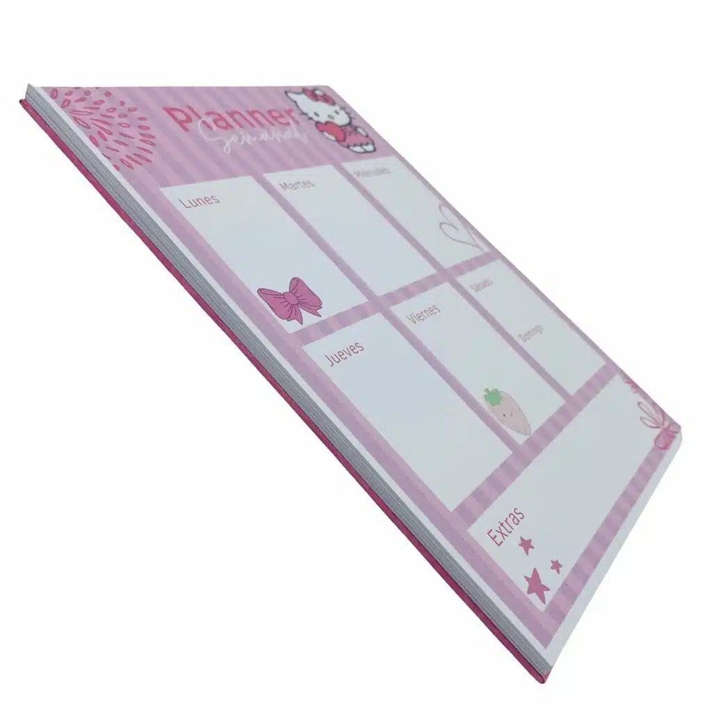 Planner Semanal A5 40 Hojas Diseño Hello Kitty - Imagen 4