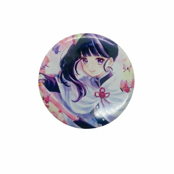 Chapita Circular de 58mm con Espejo Diseño de Kanao Tsuyuri - Demon Slayer: Kimetsu no Yaiba