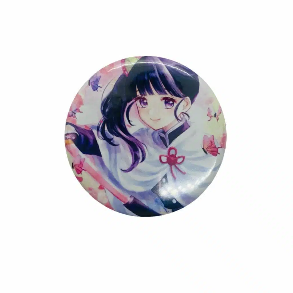 Chapita Circular de 58mm con Espejo Diseño de Kanao Tsuyuri - Demon Slayer: Kimetsu no Yaiba - Imagen 1