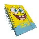 Cuaderno A5 100 Hojas Cuadriculadas 7mm Diseño de Bob Esponja - Imagen 3